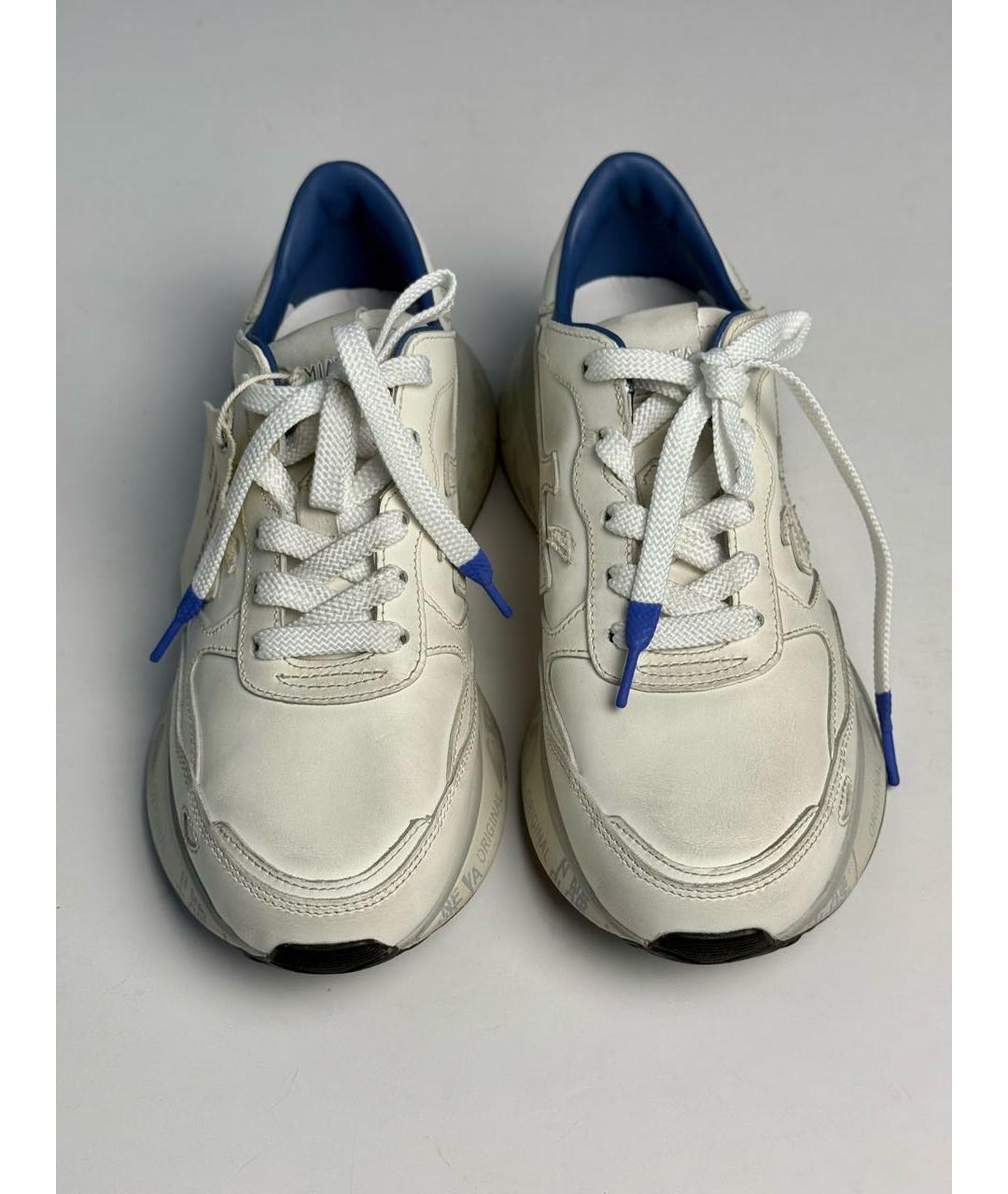 PREMIATA Белые кожаные кроссовки, фото 4