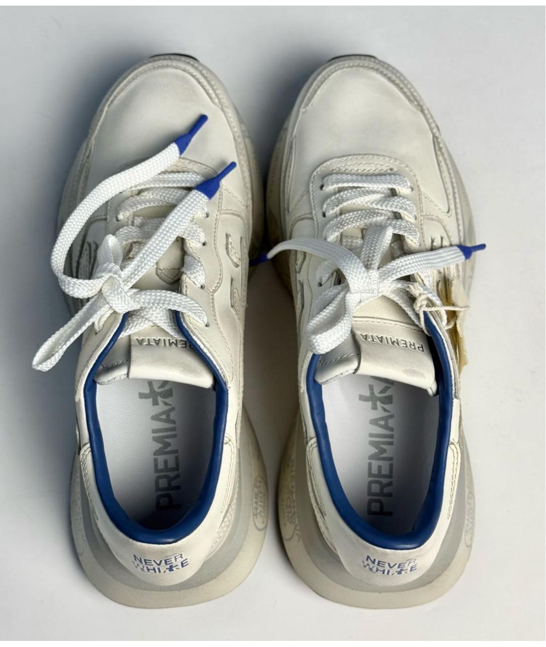 PREMIATA Белые кожаные кроссовки, фото 6