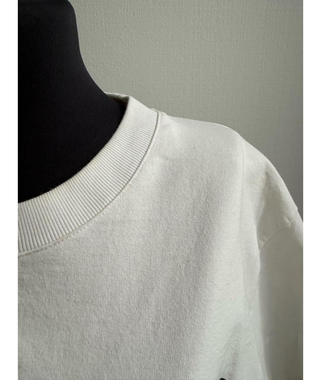 JIL SANDER Белая хлопковая футболка, фото 4