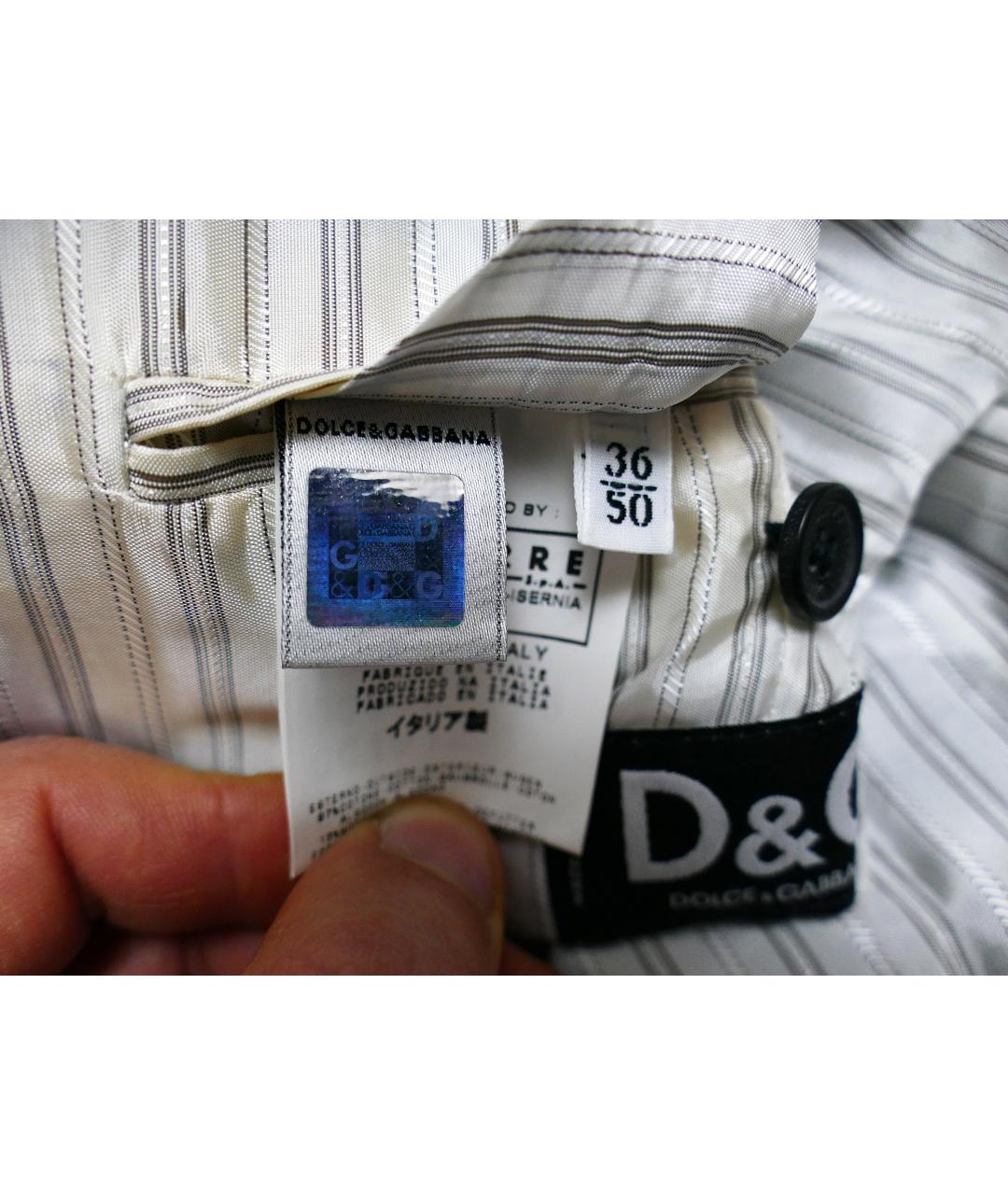 DOLCE&GABBANA Черное хлопковое пальто, фото 6