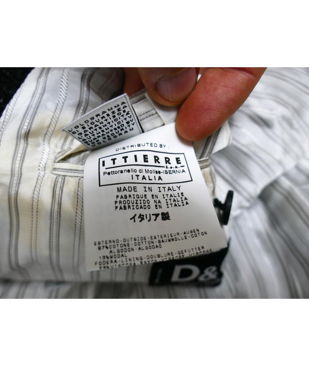 DOLCE&GABBANA Черное хлопковое пальто, фото 7