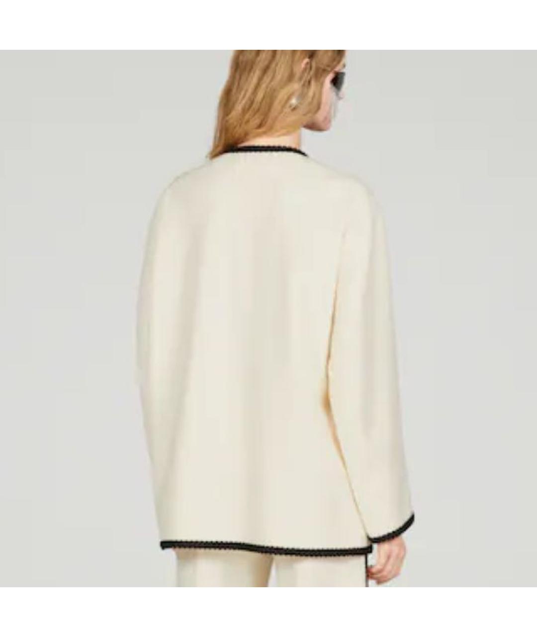 GUCCI Белый твидовый жакет/пиджак, фото 2