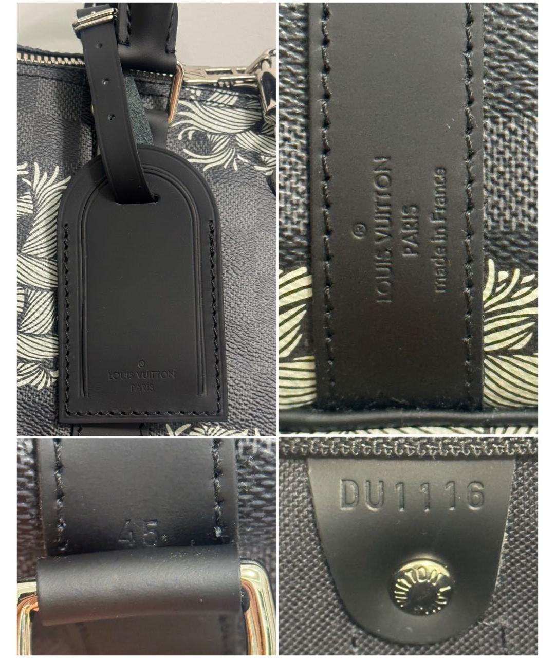 LOUIS VUITTON Черная дорожная/спортивная сумка, фото 5