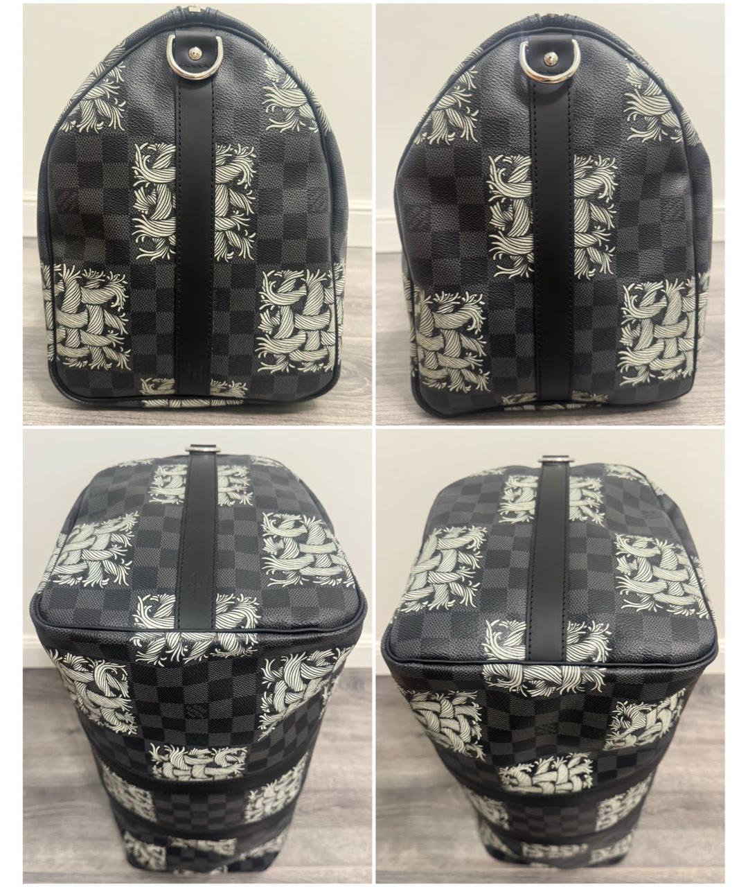 LOUIS VUITTON Черная дорожная/спортивная сумка, фото 4