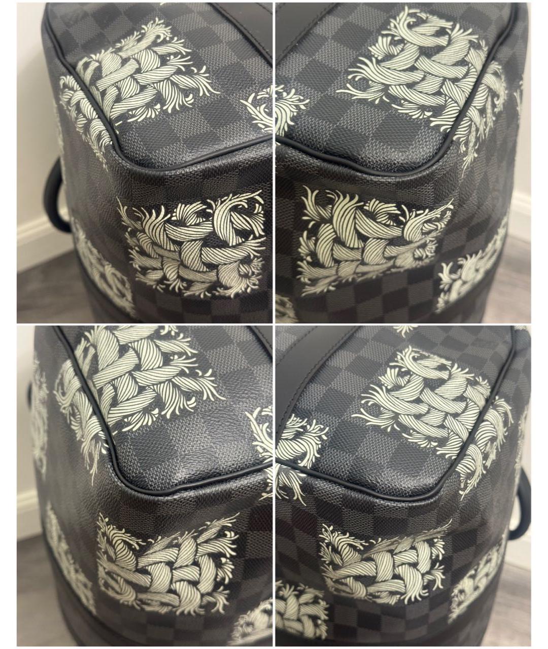 LOUIS VUITTON Черная дорожная/спортивная сумка, фото 7