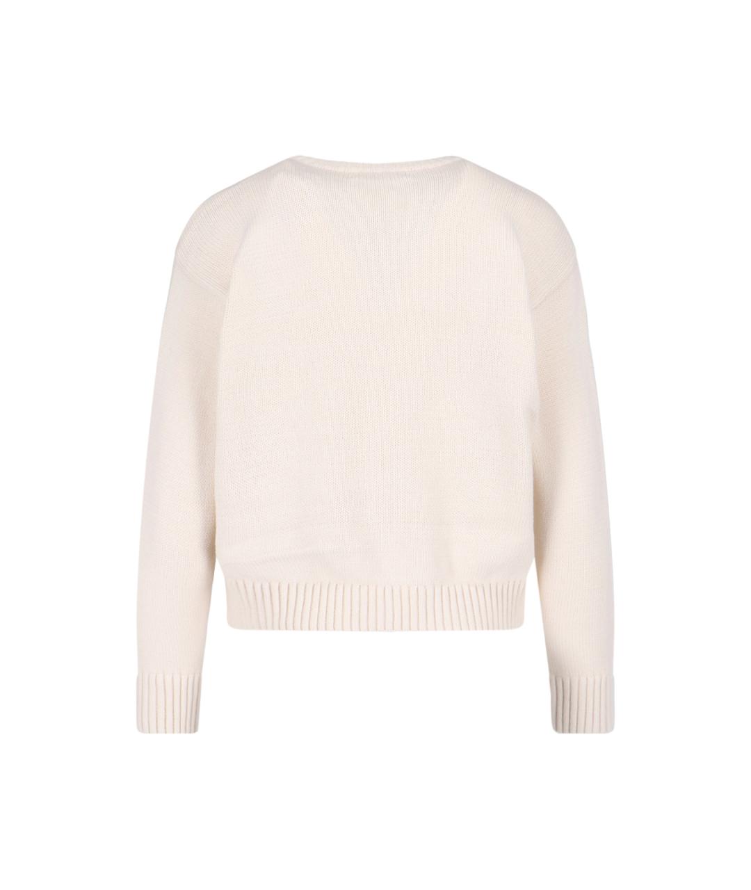 RALPH LAUREN Бежевый хлопковый джемпер / свитер, фото 2