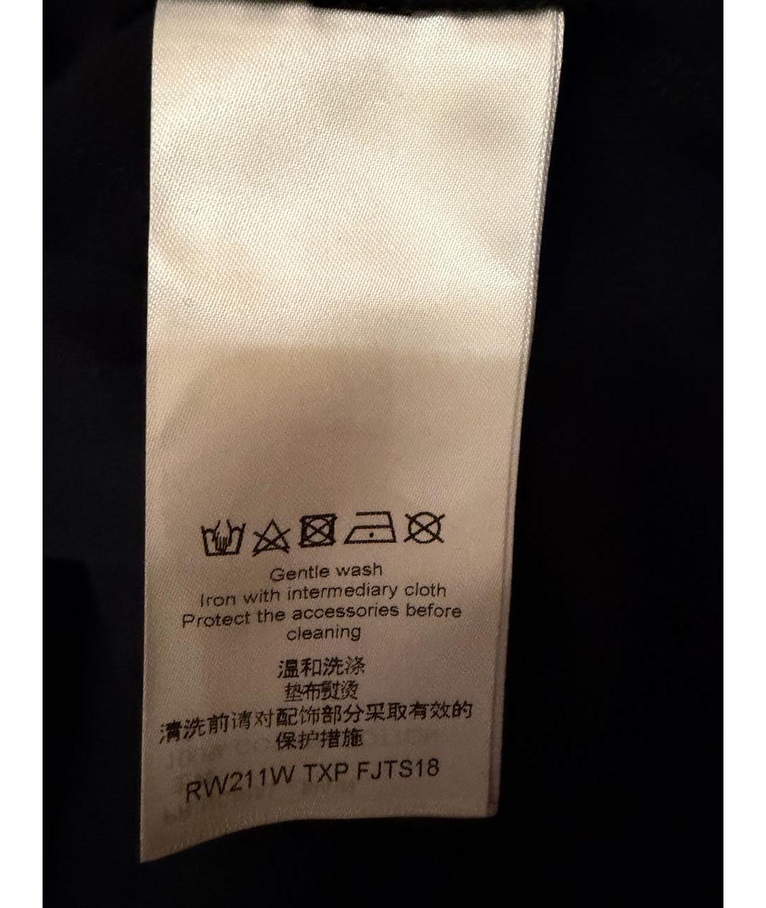 LOUIS VUITTON Черная хлопковая футболка, фото 3