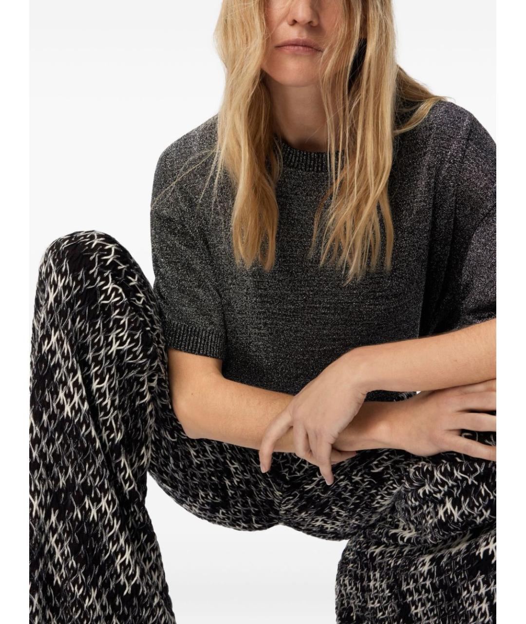 MISSONI Коричневые шерстяные прямые брюки, фото 4