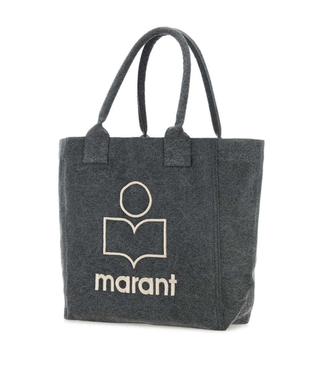 ISABEL MARANT Черная хлопковая сумка тоут, фото 3