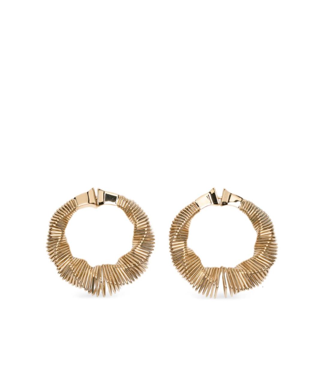 ALAIA Золотые металлические серьги, фото 1