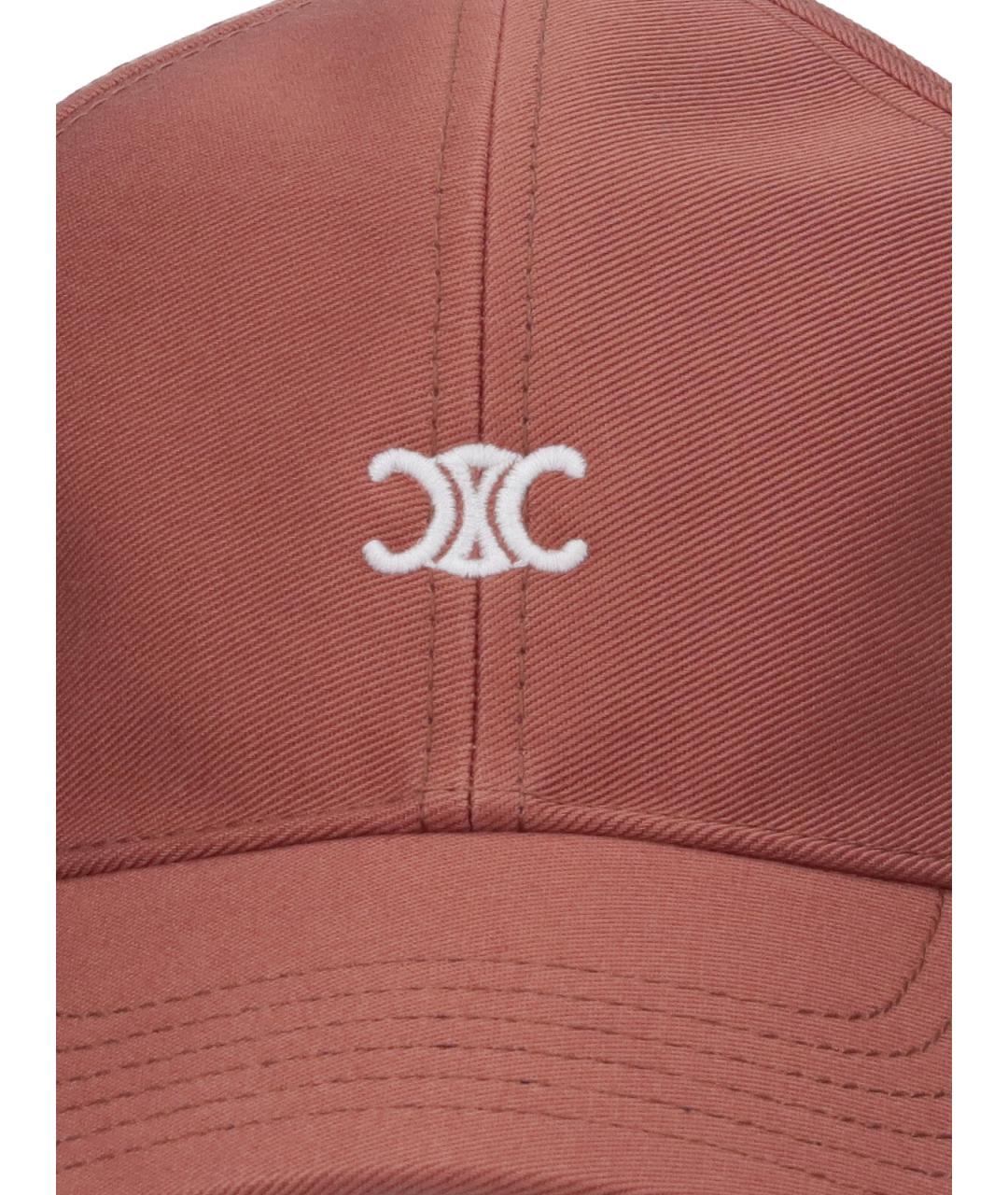 CELINE Коричневая хлопковая кепка, фото 3