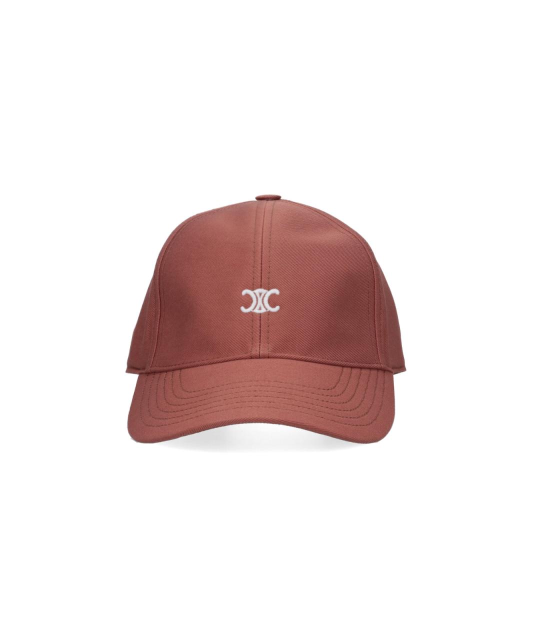 CELINE Коричневая хлопковая кепка, фото 1