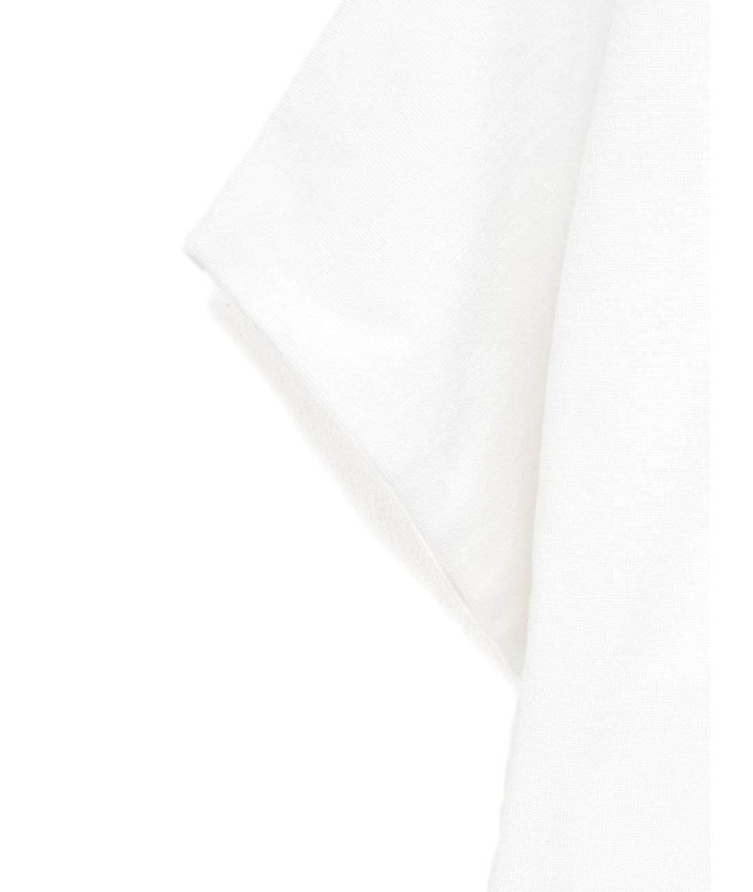 ALAIA Белая хлопковая футболка, фото 2
