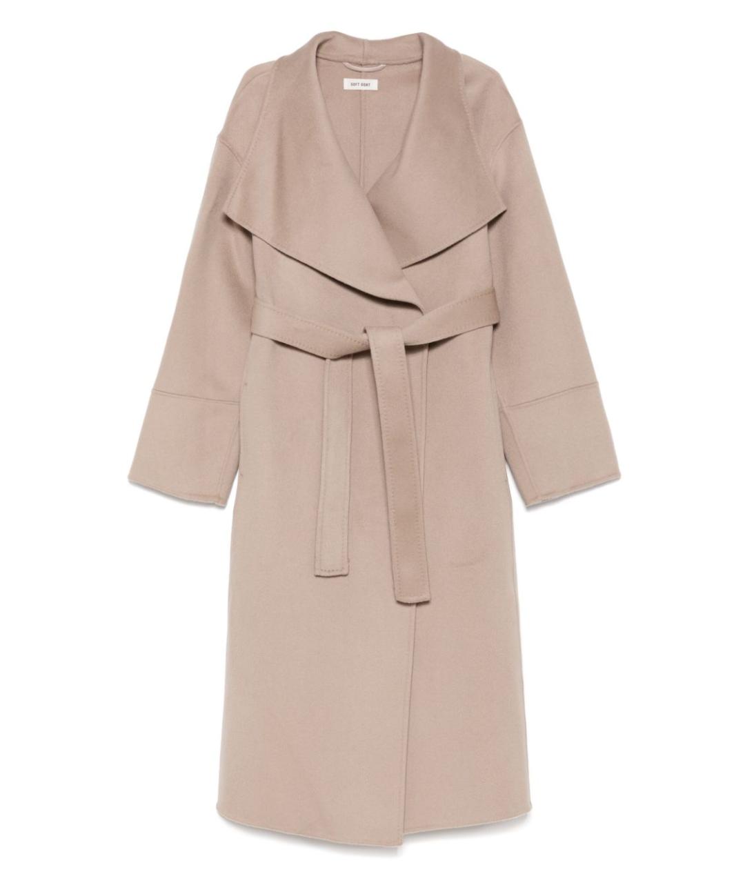 SOFT GOAT Бежевое кашемировое пальто, фото 1