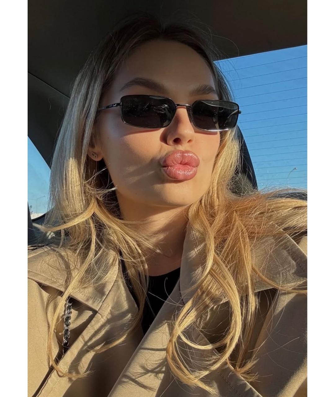 PRADA Черные металлические солнцезащитные очки, фото 7