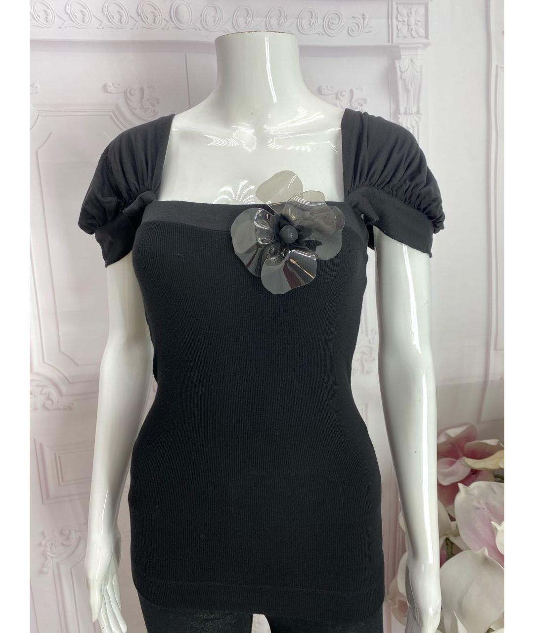 PINKO Черная вискозная блузы, фото 5