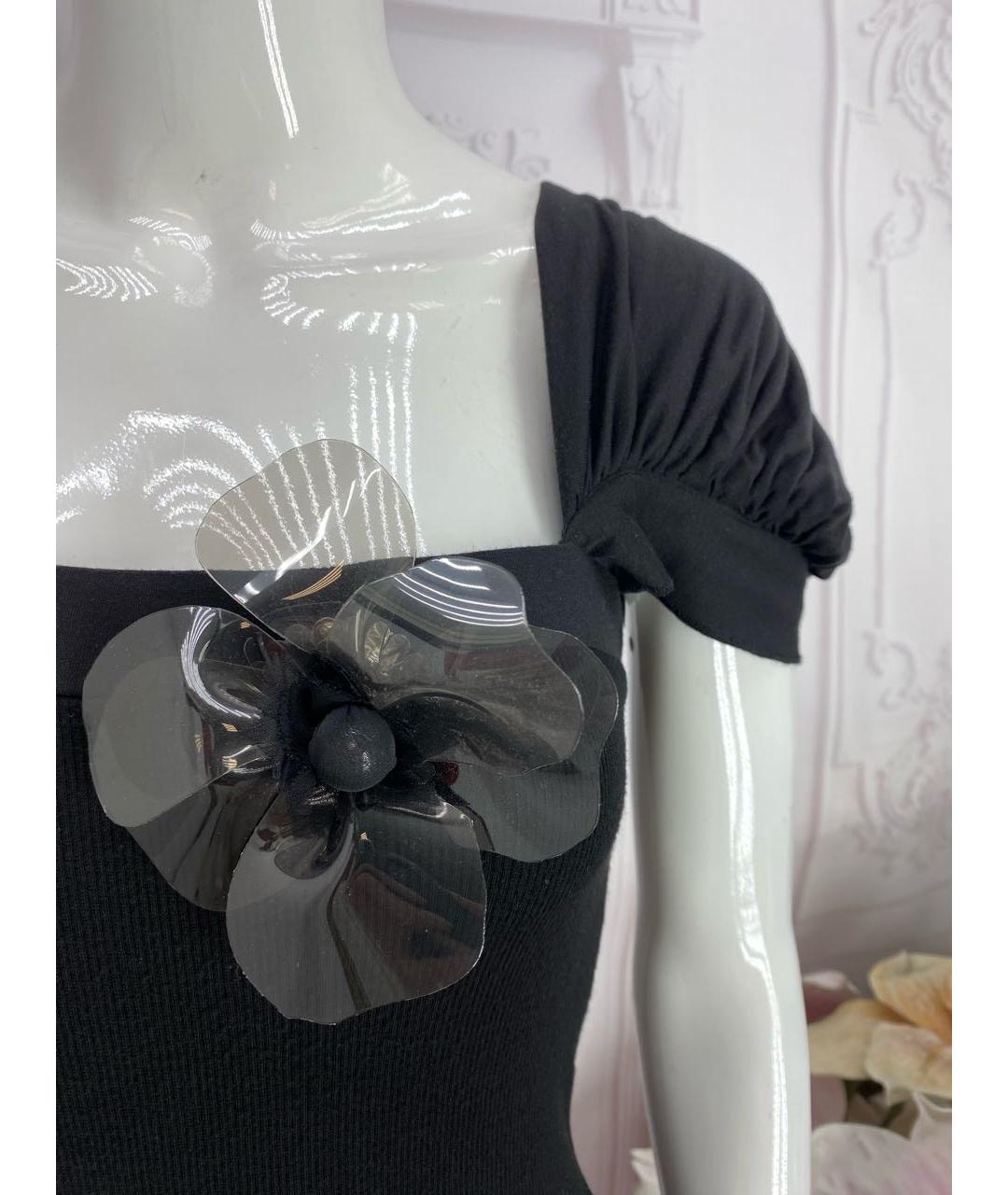 PINKO Черная вискозная блузы, фото 4