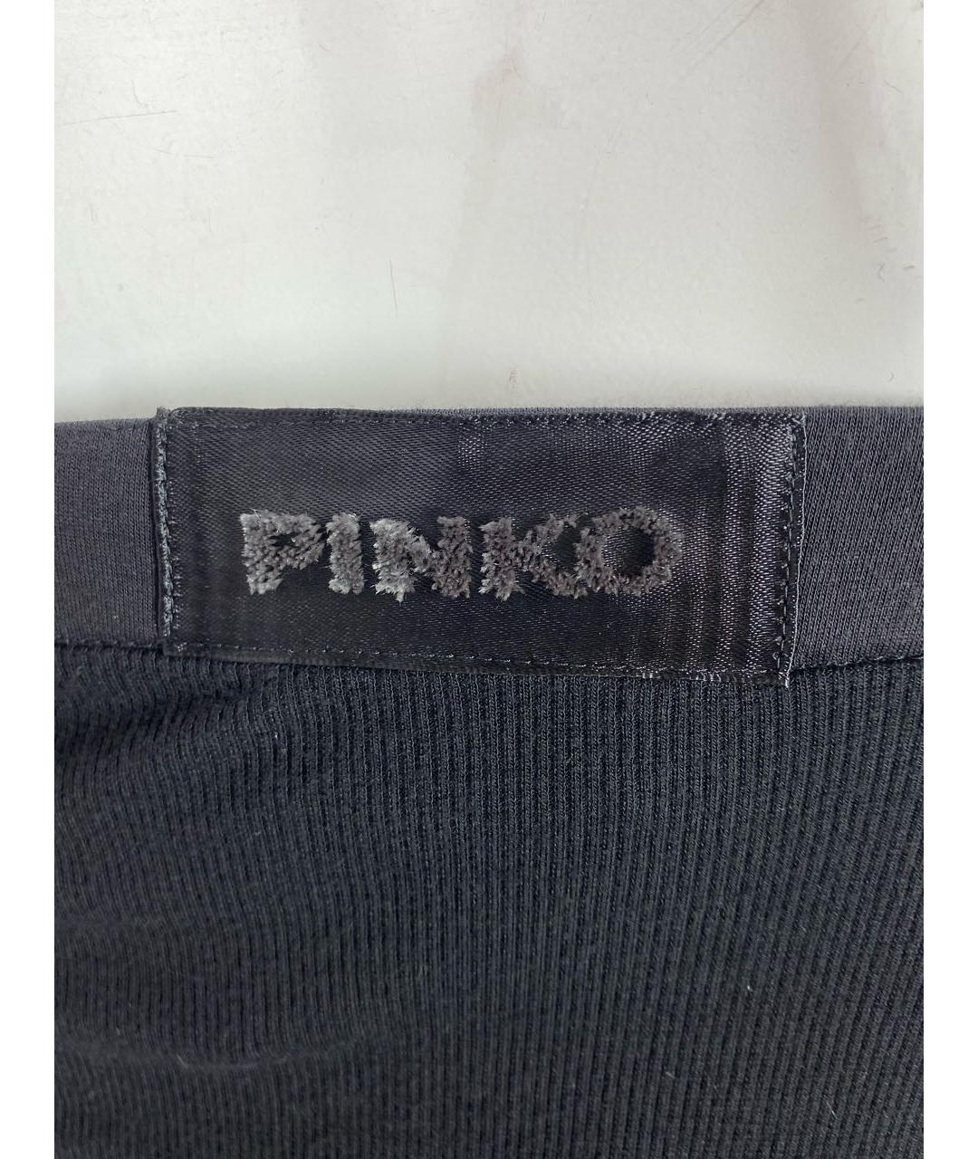 PINKO Черная вискозная блузы, фото 8