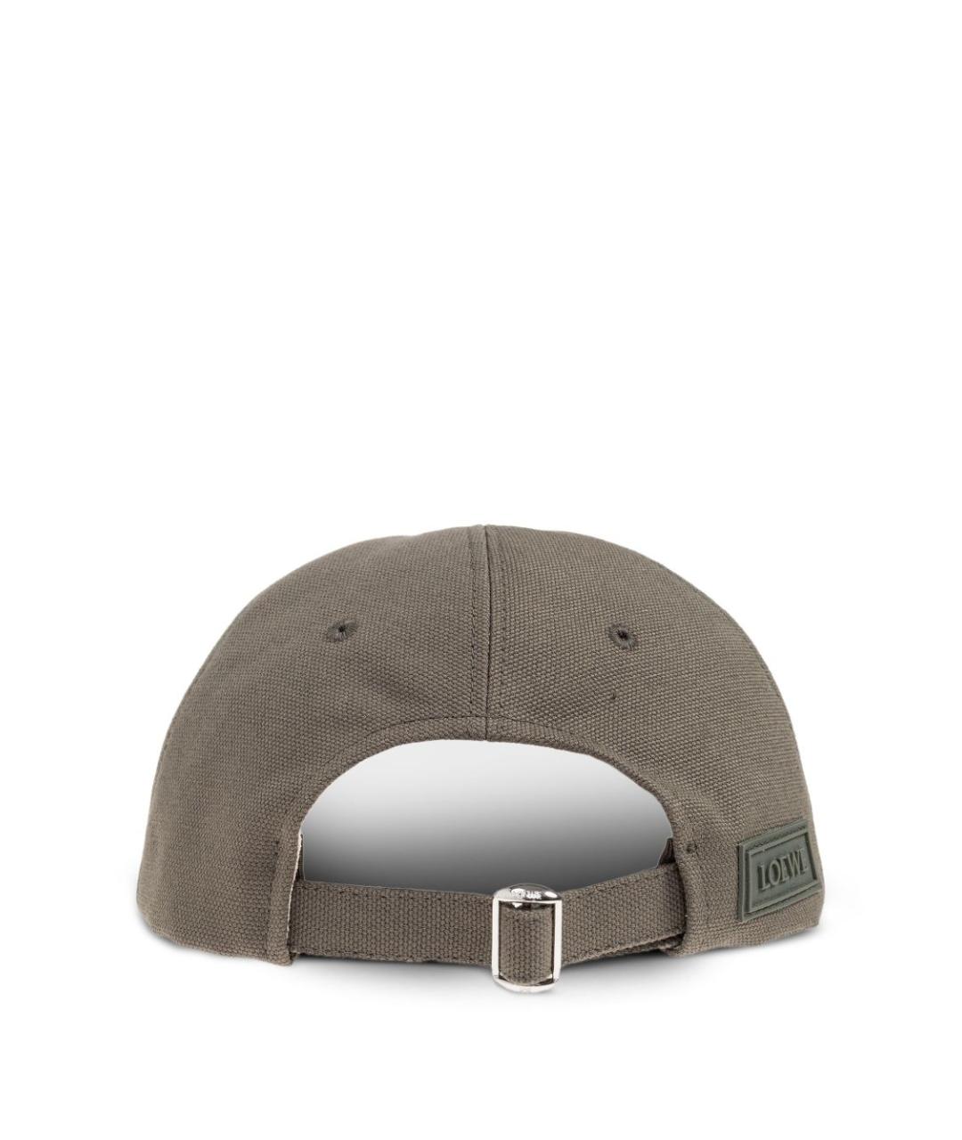LOEWE Хаки хлопковая кепка/бейсболка, фото 3
