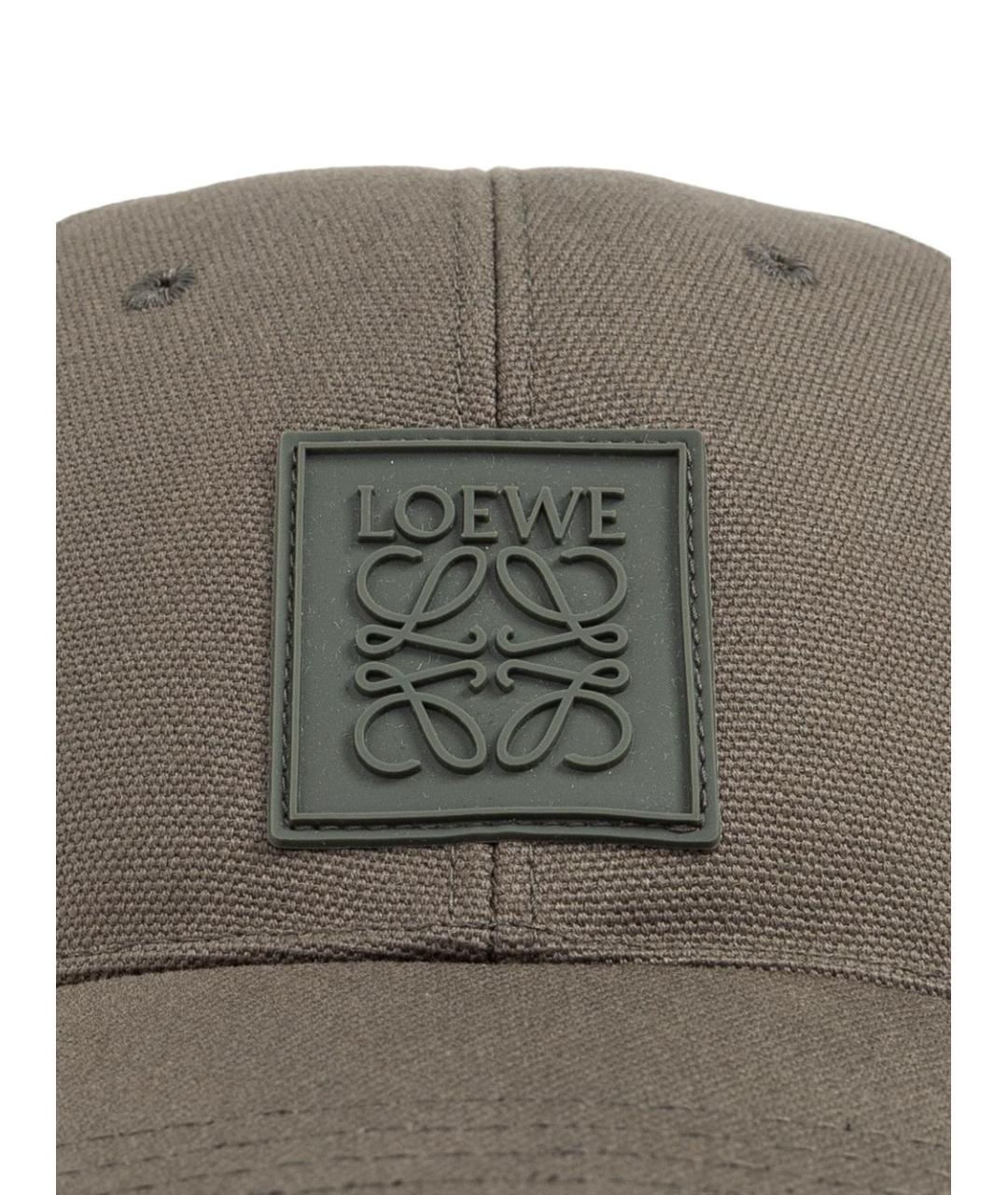 LOEWE Хаки хлопковая кепка/бейсболка, фото 2
