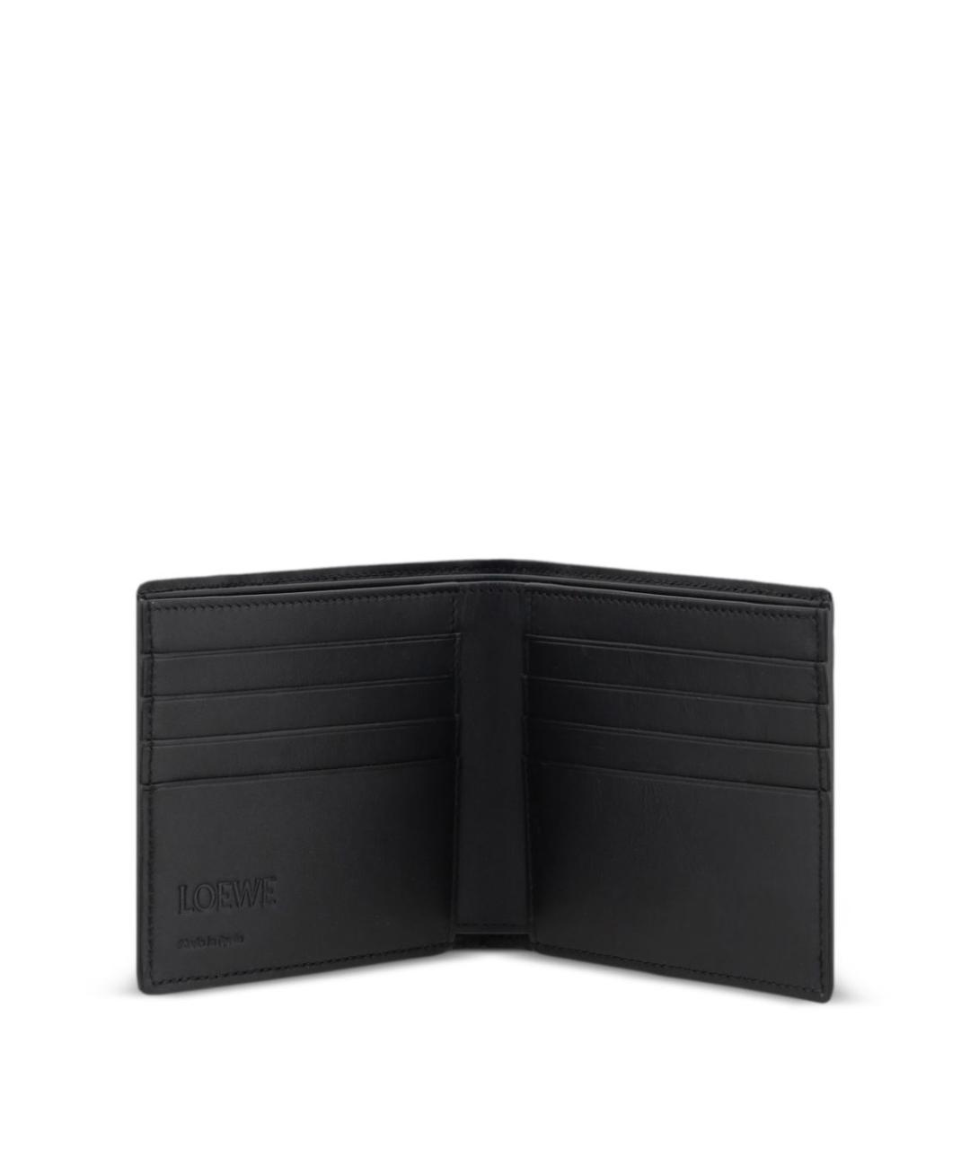 LOEWE Черный кожаный кошелек, фото 3
