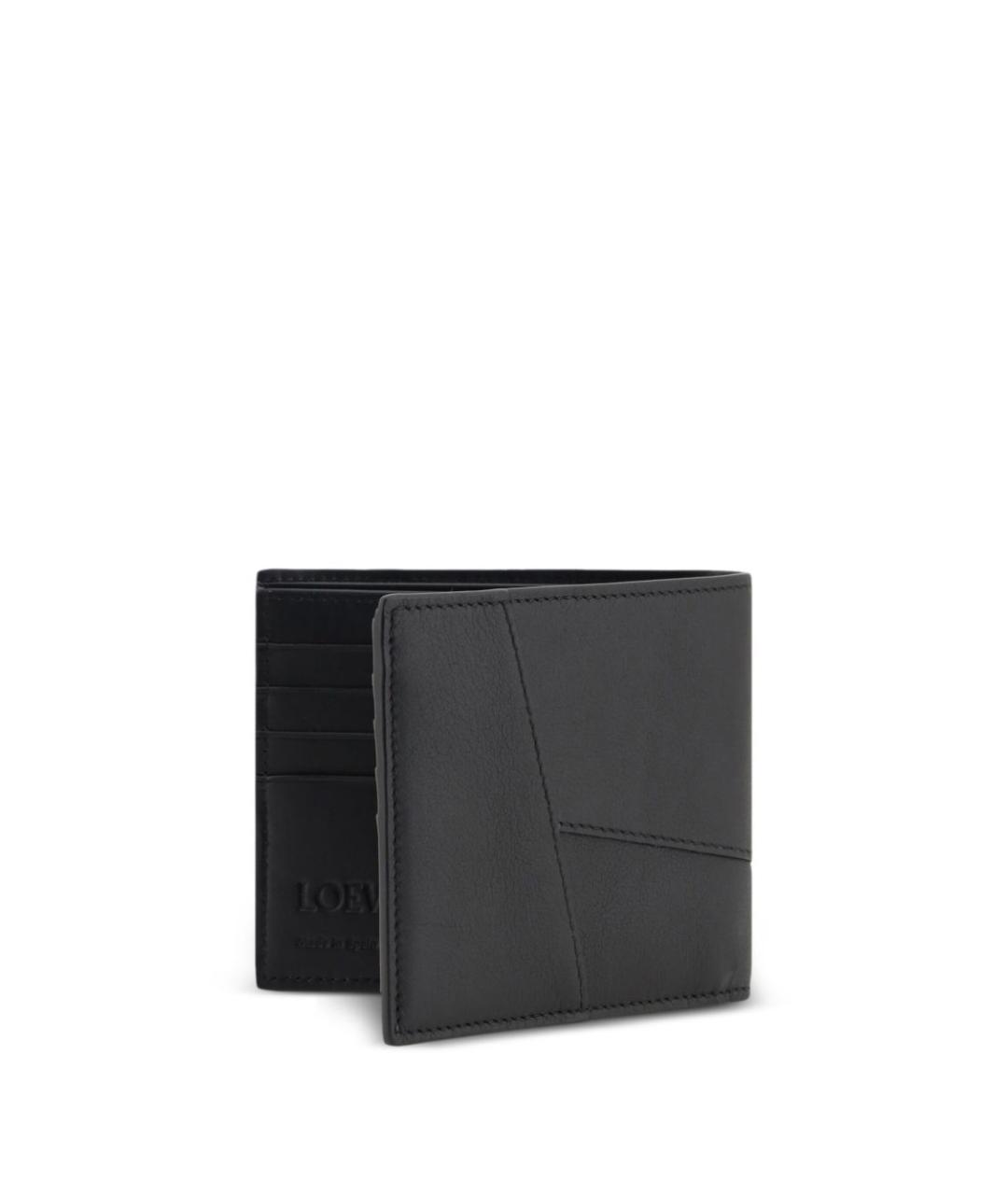 LOEWE Черный кожаный кошелек, фото 2