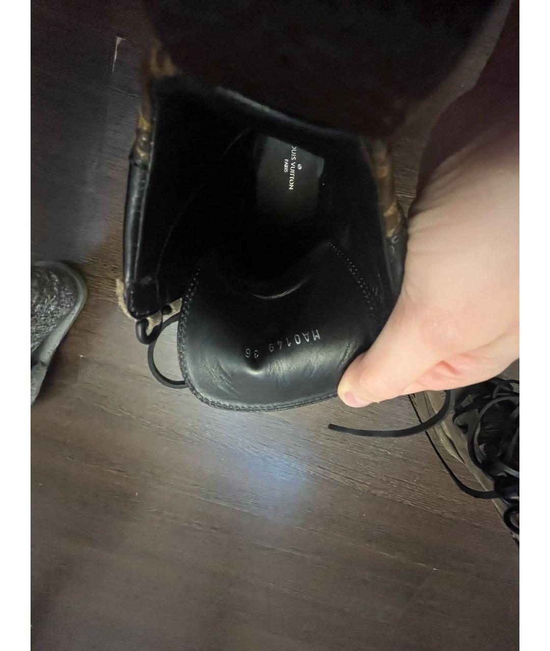 LOUIS VUITTON Коричневые замшевые ботинки, фото 8