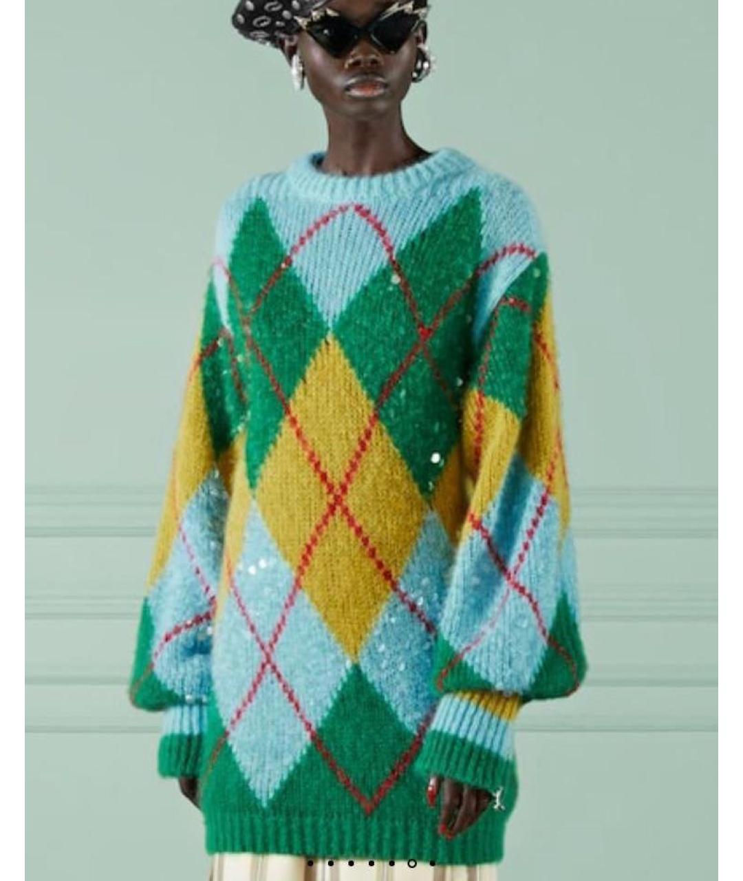 GUCCI Мульти шерстяной джемпер / свитер, фото 3