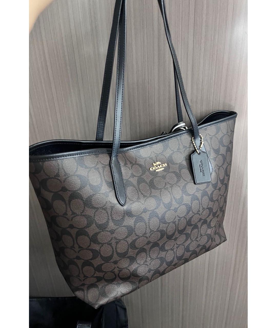 COACH Коричневая сумка тоут, фото 6