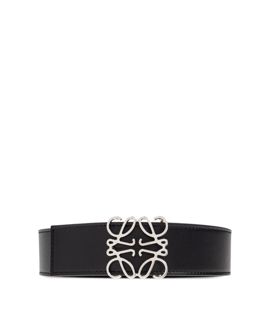 LOEWE Черный кожаный ремень, фото 1