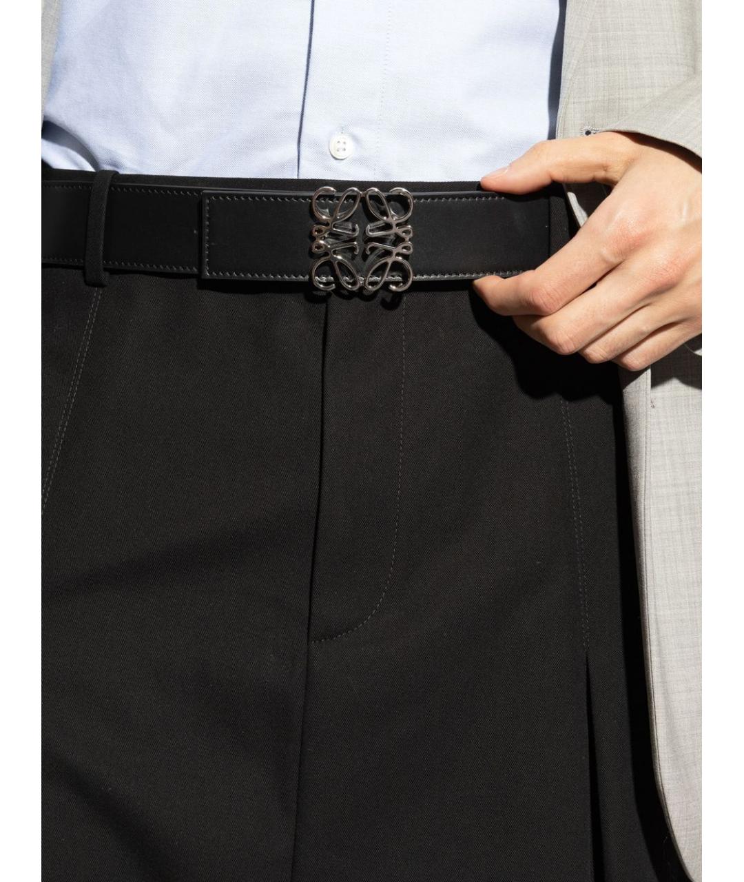 LOEWE Черный кожаный ремень, фото 5
