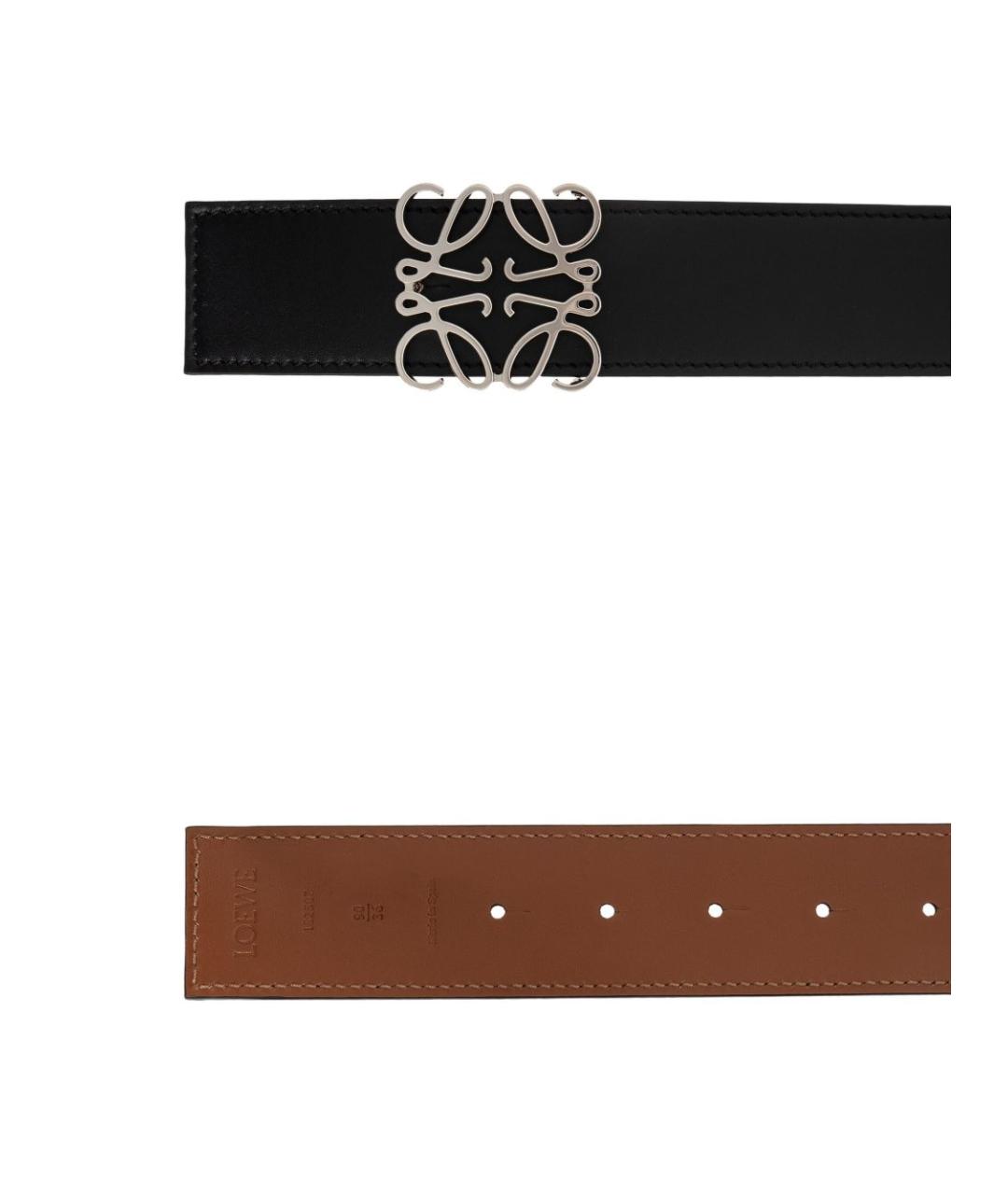 LOEWE Черный кожаный ремень, фото 2