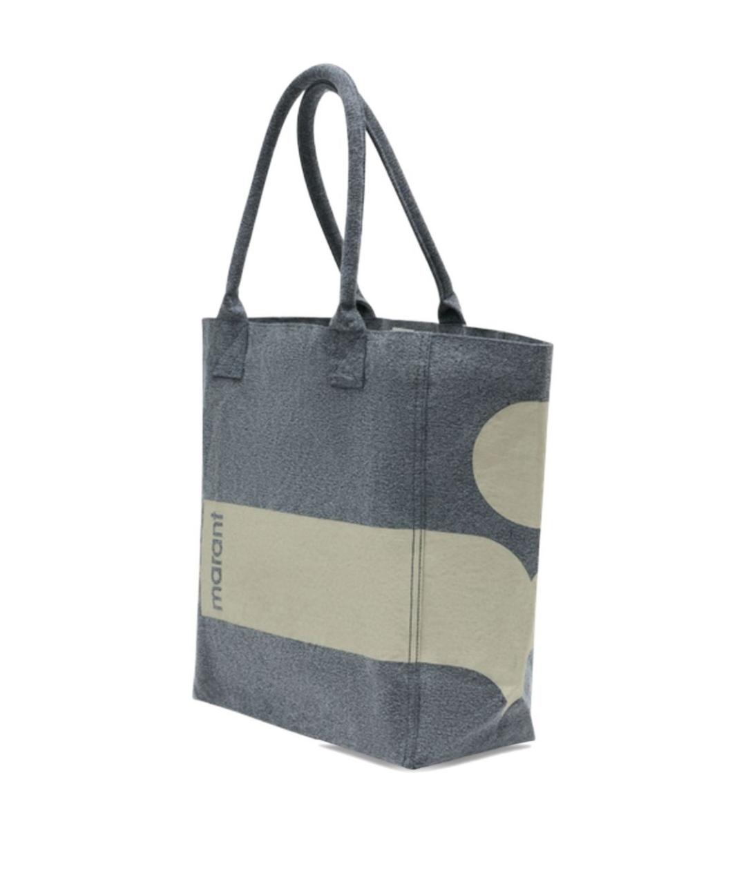 ISABEL MARANT Черная хлопковая сумка тоут, фото 2