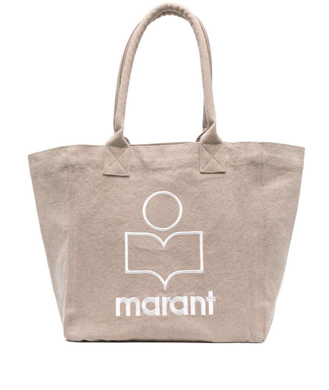 ISABEL MARANT Бежевая хлопковая сумка тоут, фото 1