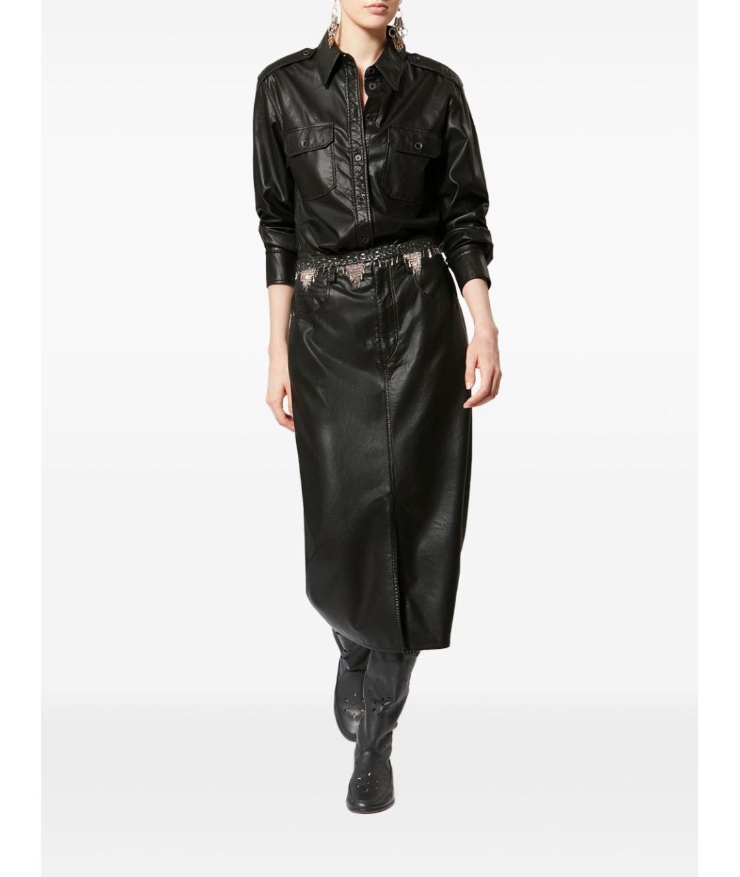 ISABEL MARANT ETOILE Черная полиэстеровая рубашка, фото 5