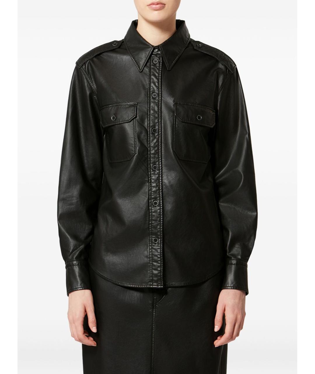 ISABEL MARANT ETOILE Черная полиэстеровая рубашка, фото 2