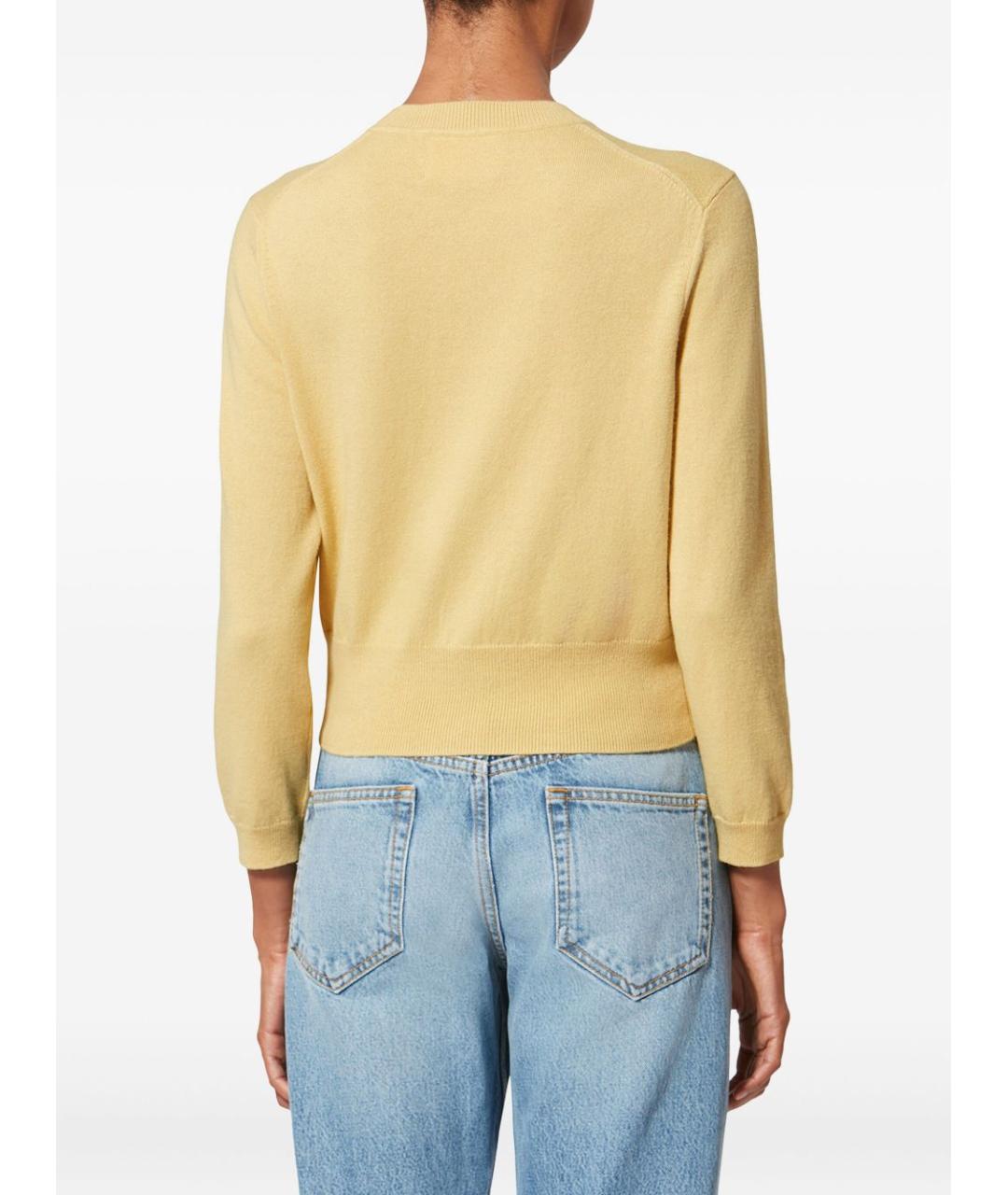 ISABEL MARANT ETOILE Желтый хлопковый кардиган, фото 3