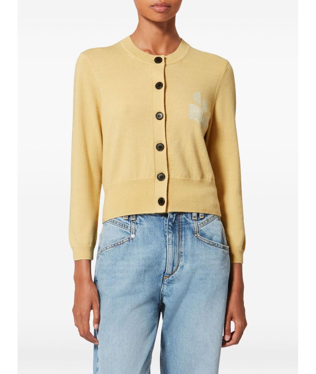 ISABEL MARANT ETOILE Желтый хлопковый кардиган, фото 2