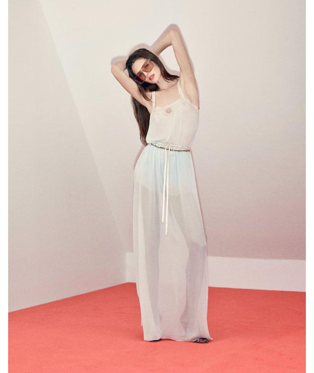 SAINT LAURENT Бежевые солнцезащитные очки, фото 2