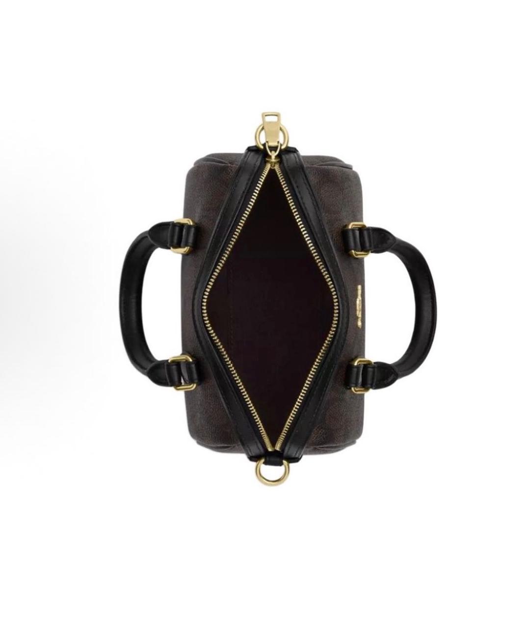 COACH Коричневая сумка с короткими ручками, фото 4