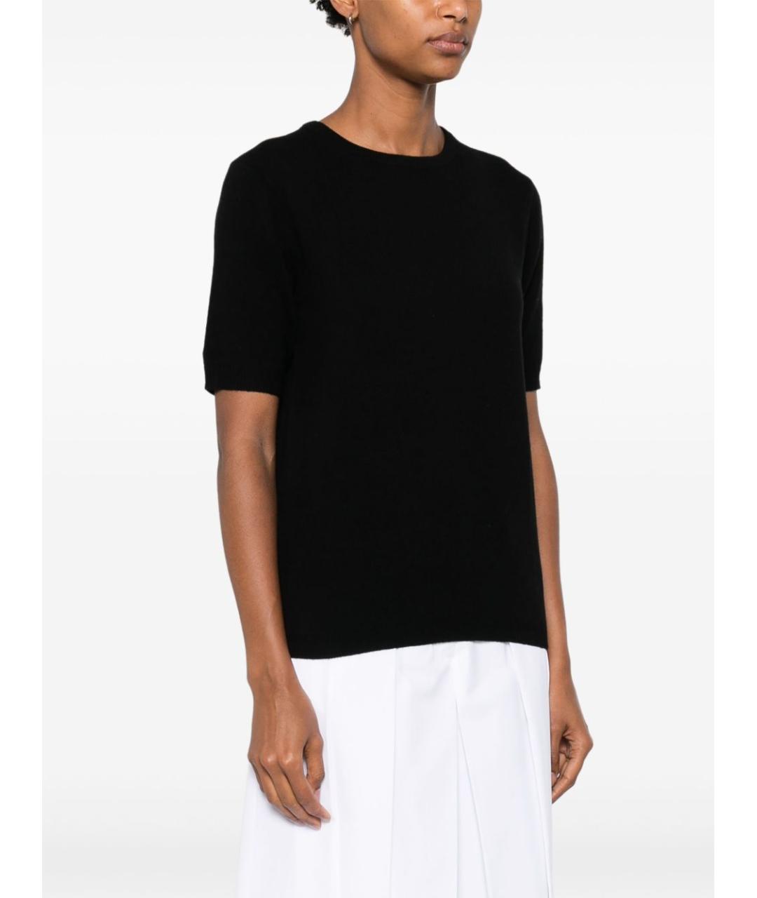 SOFT GOAT Черный кашемировый джемпер / свитер, фото 2