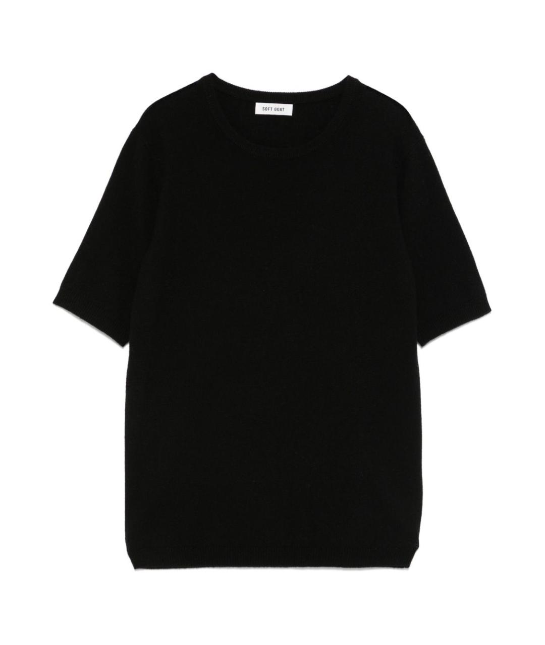 SOFT GOAT Черный кашемировый джемпер / свитер, фото 1