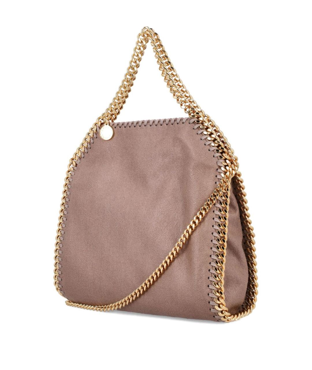 STELLA MCCARTNEY Бежевая синтетическая сумка тоут, фото 3