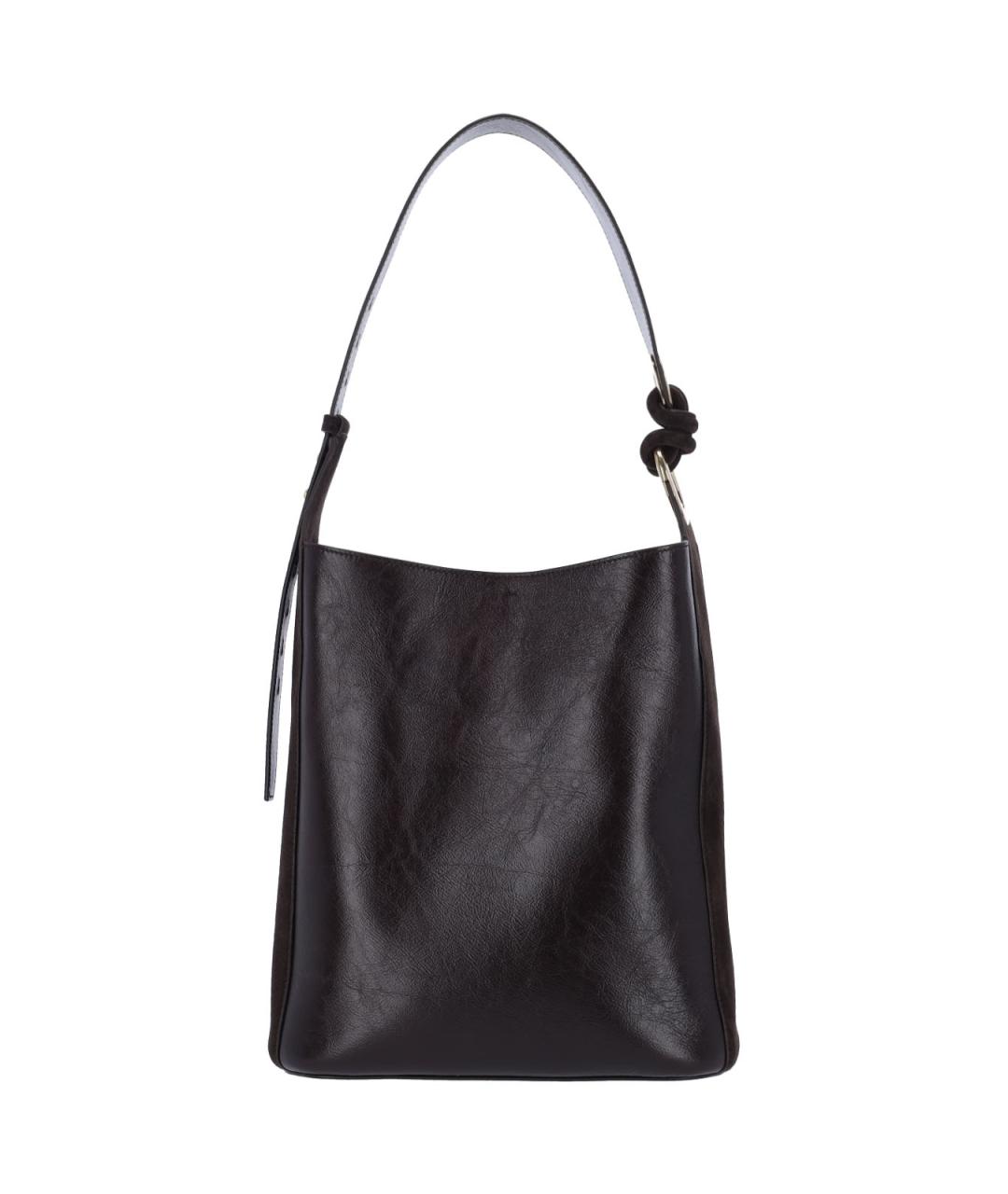 ANYA HINDMARCH Коричневая кожаная сумка тоут, фото 1