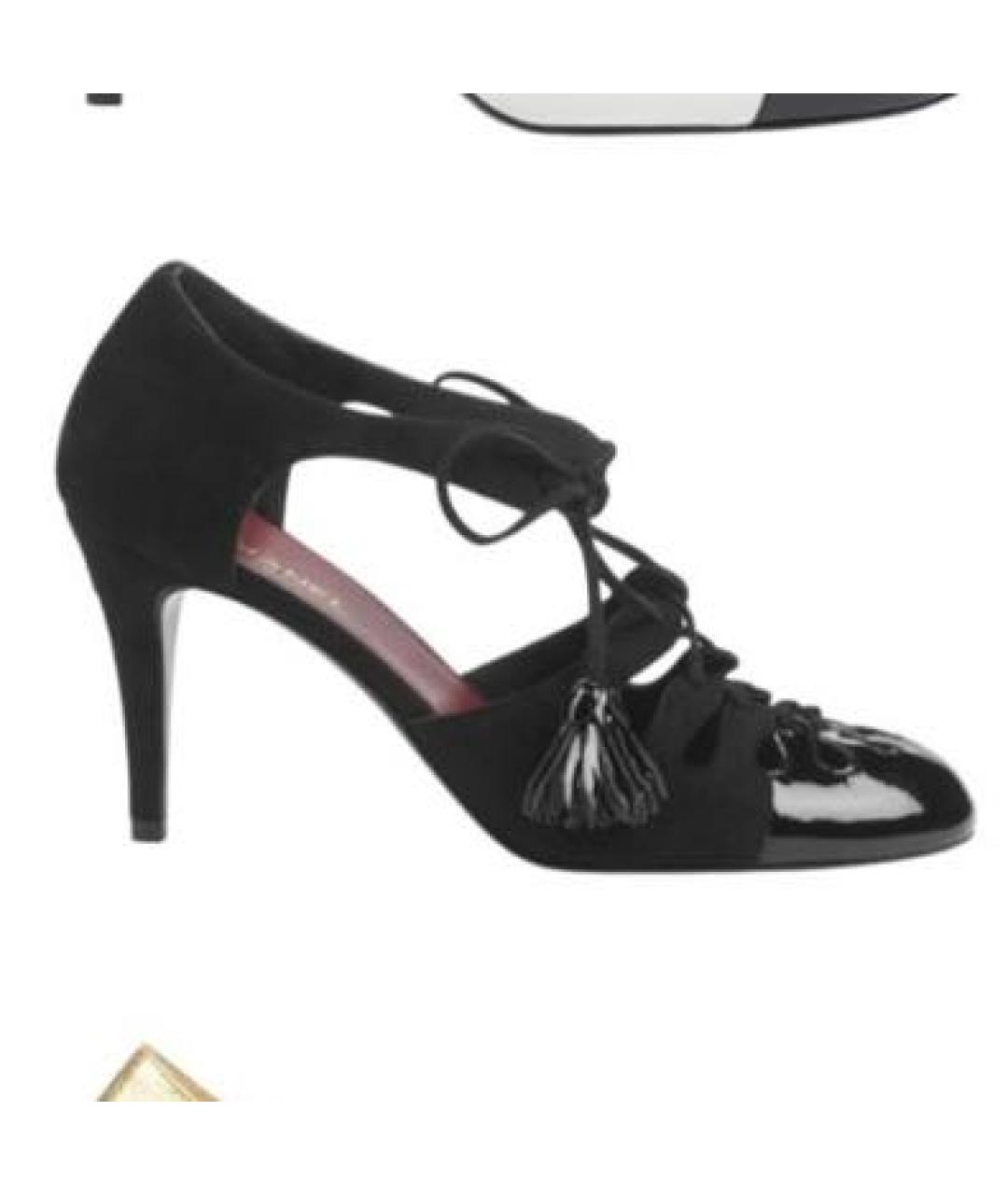 CHANEL Черные кожаные туфли, фото 5