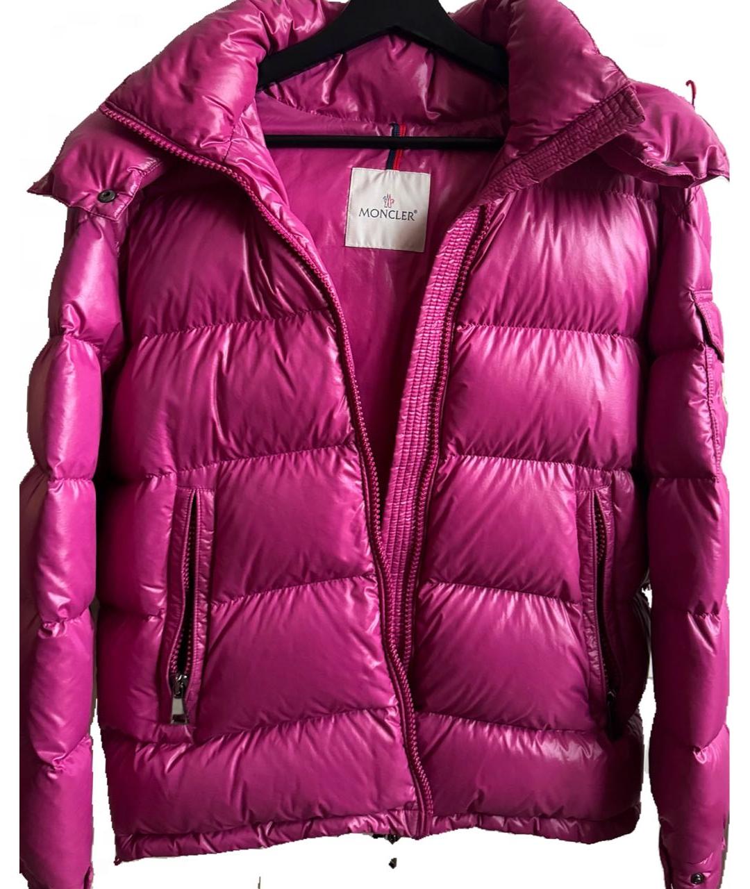MONCLER Розовый пуховик, фото 2