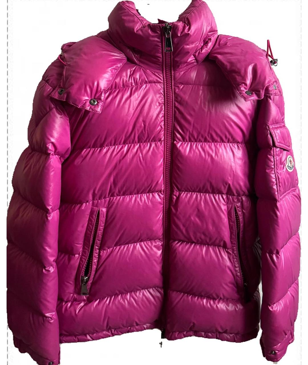 MONCLER Розовый пуховик, фото 4