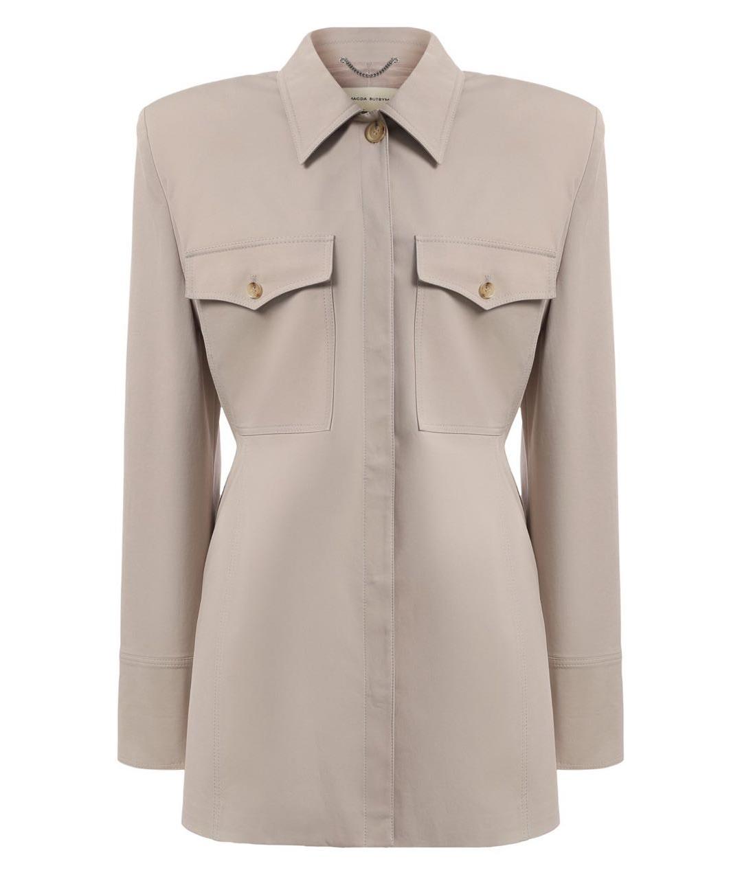 MAGDA BUTRYM Серый хлопковый жакет/пиджак, фото 1