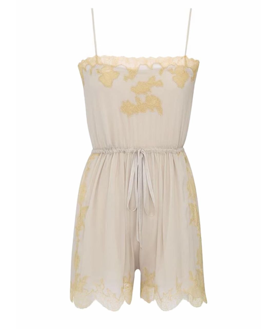 SAINT LAURENT Бежевый комбинезон, фото 1