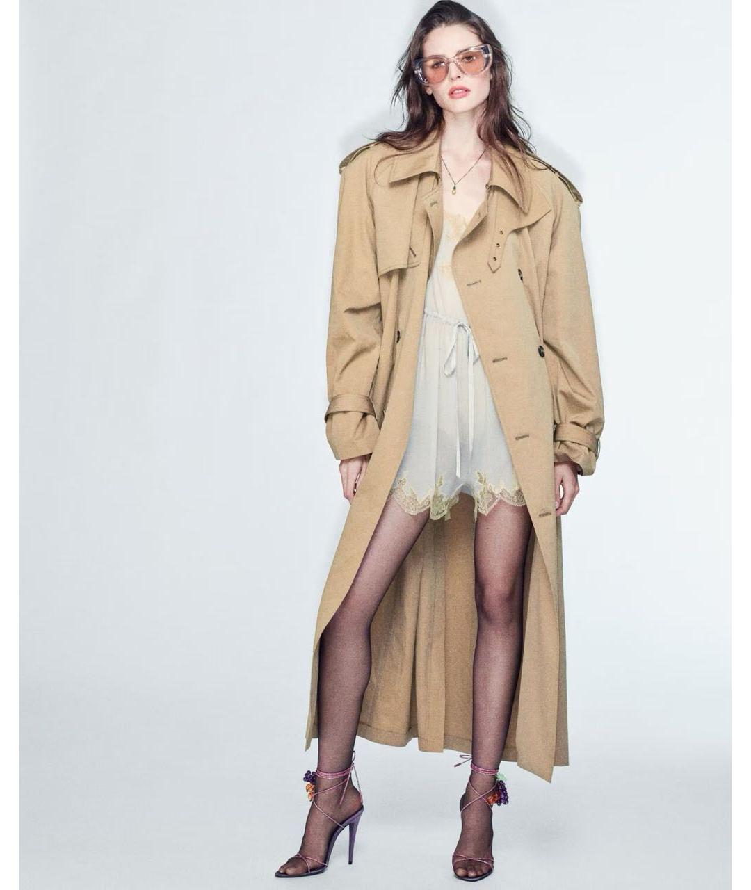 SAINT LAURENT Бежевый комбинезон, фото 2